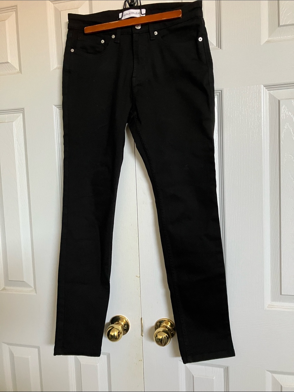 Men’s Calvin Klein Jeans Black Straight-Leg Denim
